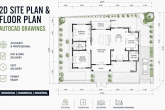 do site plan 2d floor plan architecture autocad engineering drawing plot plan