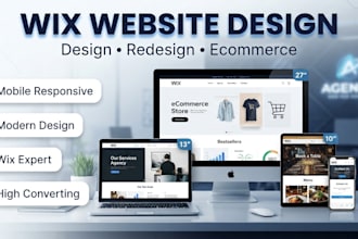 design, redesign or build a high converting wix business site