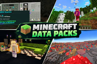 develop, fix, update custom java minecraft data pack with any feature