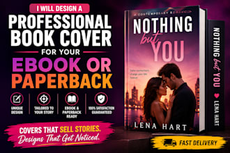 design a discrete romance cover for contemporary fiction