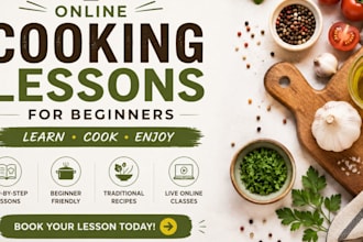 teach you online cooking lessons for beginners