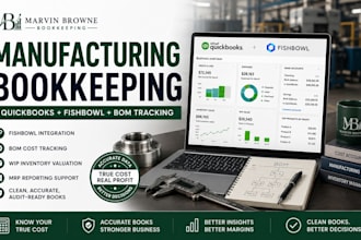 fix your manufacturing bookkeeping in quickbooks with fishbowl and bom tracking