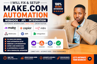 fix make com automation make automation setup make com webhook API integration