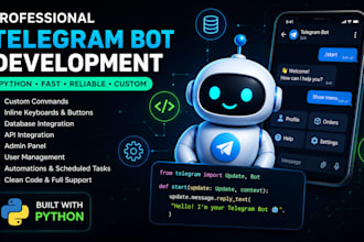 build a professional telegram bot with python