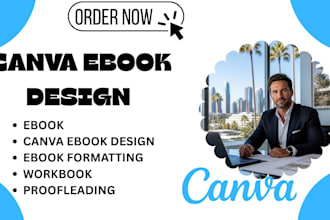 write a professional ebook and canva ebook design  or workbook on any topic