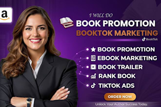 author social media marketing manager, booktok promotion, book marketing