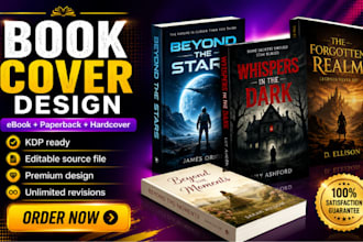 do, fix book cover design, sci fi cover, kdp cover, horror cover, book cover art