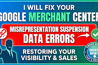 fix your google merchant center misrepresentation suspension and data errors