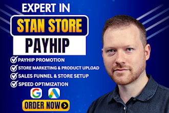 payhip promotion, store setup, digital product marketing and sales funnel expert