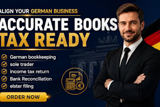 align german businesses bank statement with bookkeeping and income tax return