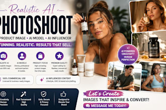 realistic ai photoshoot ai product image photography ai model ai influencer
