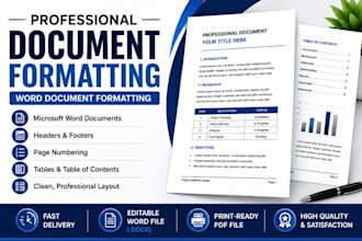 professionally format microsoft word documents