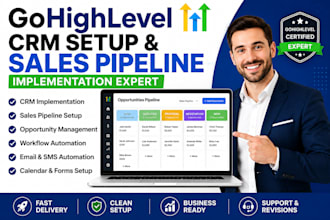 gohighlevel crm implementation sales pipeline and opportunity setup