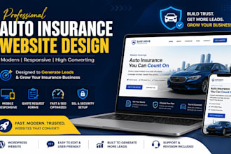build car auto insurance website using wordpress or wix