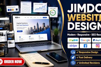 design modern jimdo website, redesign, customize and optimize for your business