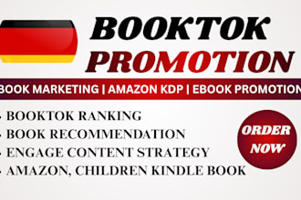 do germany booktok marketing, amazon KDP book promotion and ebook marketing