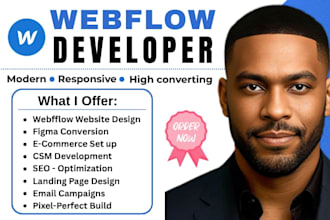 webflow developer, webflow website, figma to webflow, webflow website design