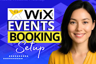 setup wix bookings wix appointment and wix event website
