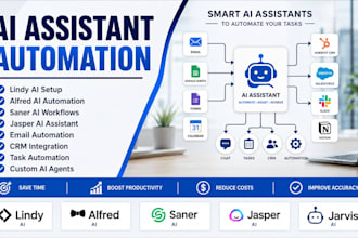 lindy ai alfred ai saner ai jasper jarvis ai assistant to automate your task
