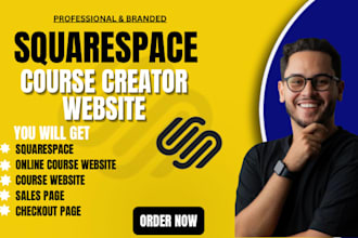 build squarespace online course website course creator website sales page