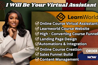 design a high converting learnworld online course website kajabi funnel design
