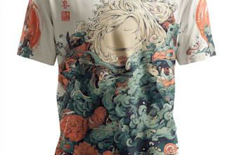 a japanese t shirt illustration