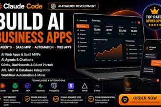 build claude code ai web apps, saas mvps, ai agent automation