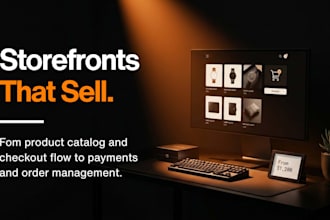 build an e commerce website for your online store