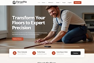 design wix flooring website tile hardwood website contractor service website