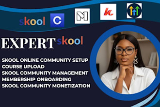 skool online community setup online course development skool community manager