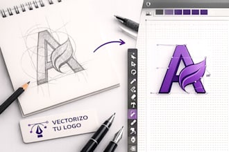 vectorize or renew your logo