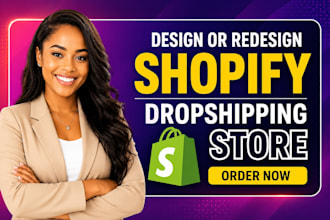 design responsive shopify clothing website, fashion store, clothing brand store