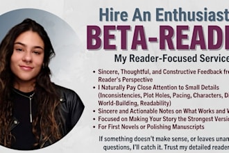 beta read and provide constructive feedback