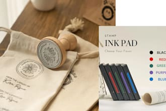 design digital seal, rubber stamp