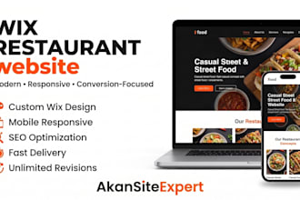 design wix restaurant website for restaurants cafes bakeries food trucks bars