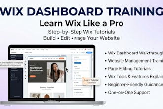 guide you through wix dashboard training and wix tutorial