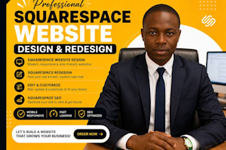design a modern squarespace website or redesign your squarespace website