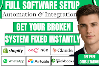n8n shopify whatsapp chatbot api quickbook  ai agent airtable claude automation
