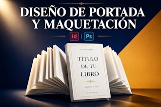 diseño de portada y maquetación interior de tu libro completo