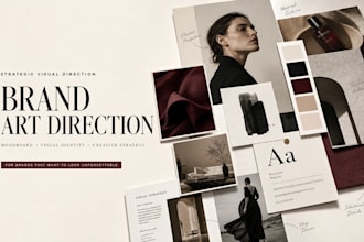 create strategic brand art direction, moodboard and visual identity strategy
