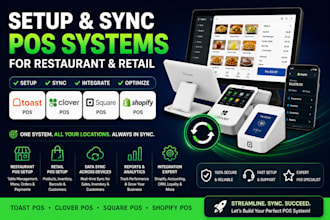 setup toast pos clover pos square pos shopify pos restaurant pos retail pos sync