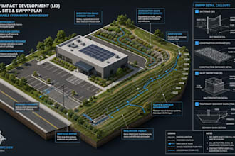 design lid stormwater management swppp bmps and slope plans