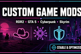 mod red dead redemption 2, gta 5, cyberpunk, and skyrim with custom assets gmod