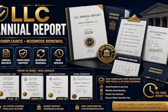 file llc annual report, annual compliance business renewal