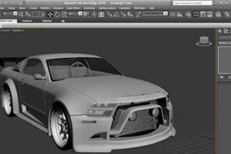 do 3d car modeling, vehicle model, car rendering, texturing, blender car print