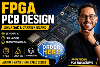design pcb layout for fpga, linux soc, and carrier board development