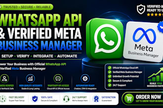 setup verified meta bm and whatsapp business api with automation