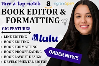 book editing and formatting, manuscript formatting and developmental book editor