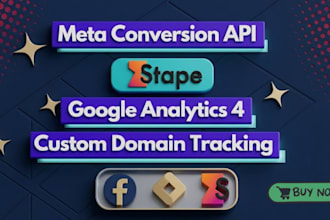 setup meta conversion API with stape and ga4 server side tracking