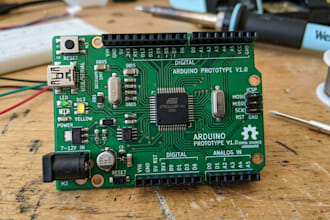 design arduino projects, custom pcb layouts, iot systems and sensor integration